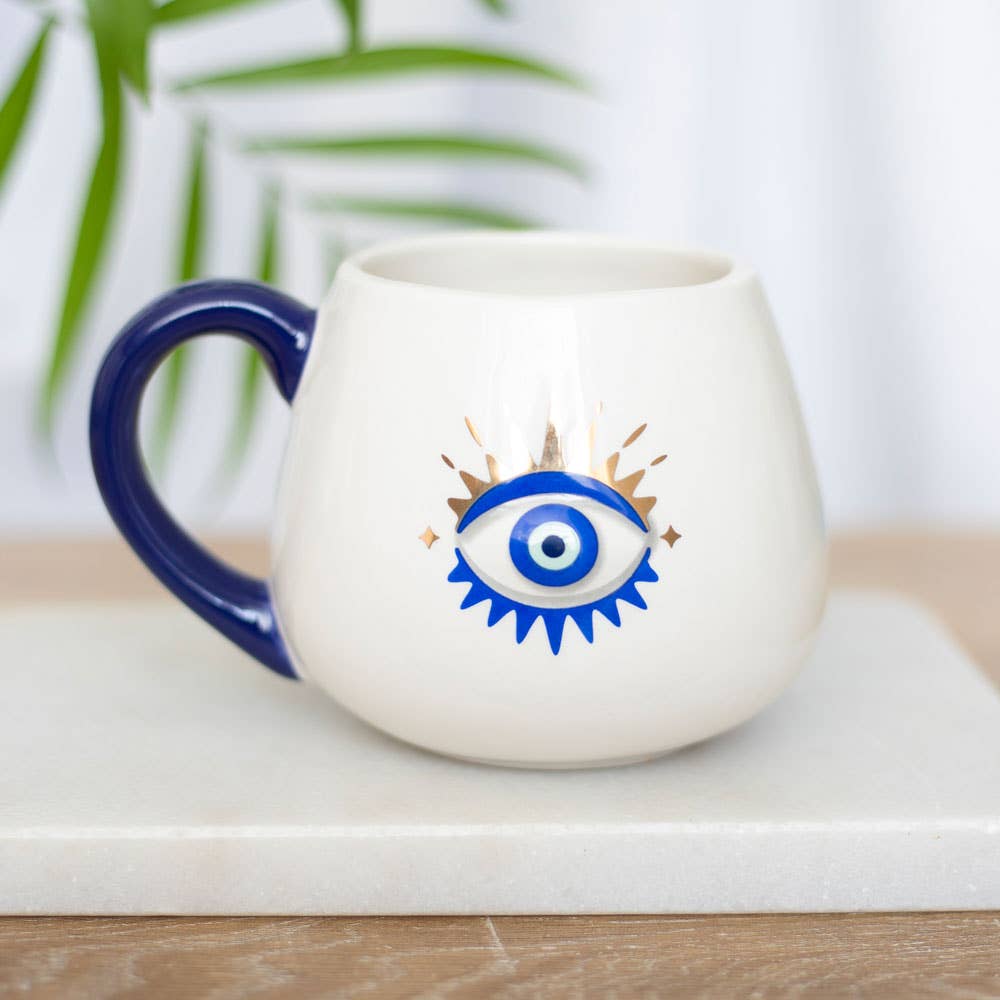 Evil Eye Rounded Mug - Mug