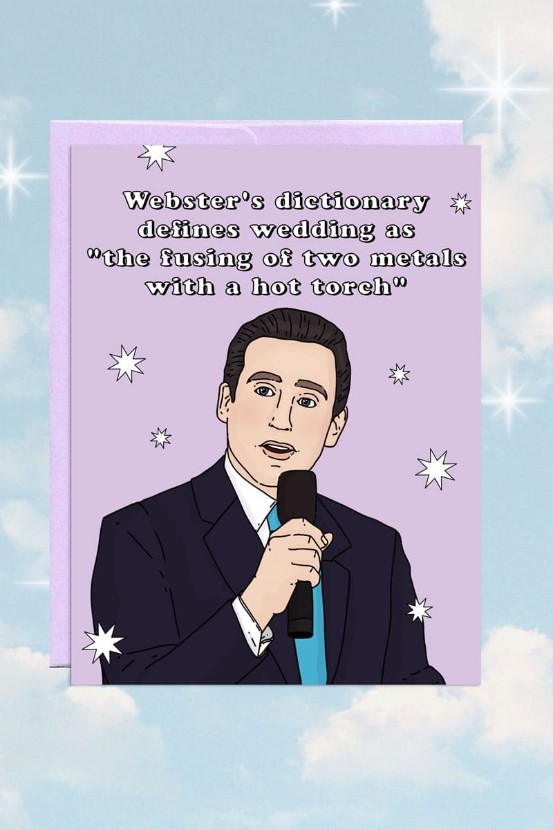 Michael Scott Wedding Card - Greeting & Note Cards