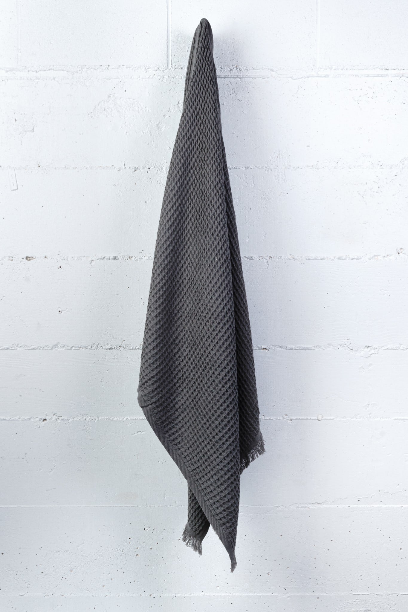 MØDA Waffle Turkish Towel (Charcoal Gray) - Turkish Towel