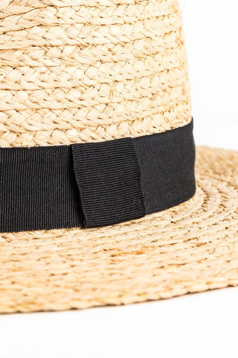 Straw Panama Hat (Natural) - Hat