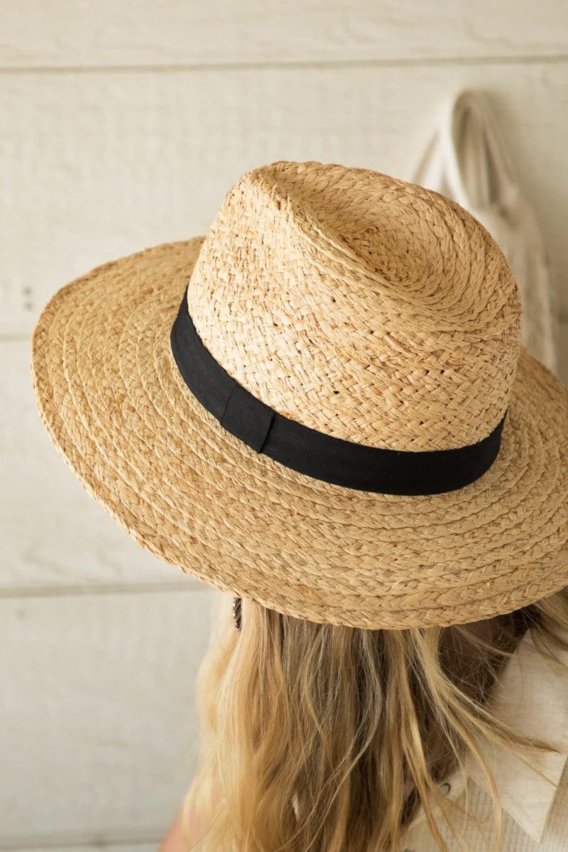 Straw Panama Hat (Natural) - Hat