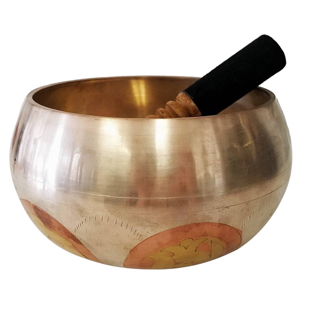 Tibetan Om Mane Padme Singing Bowl - Singing Bowl