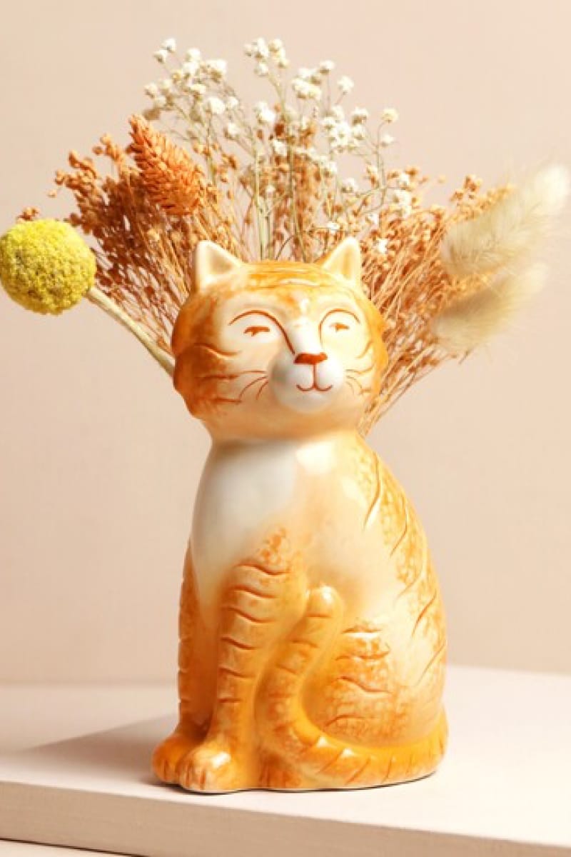 Tigger the Orange Cat Vase - Vase