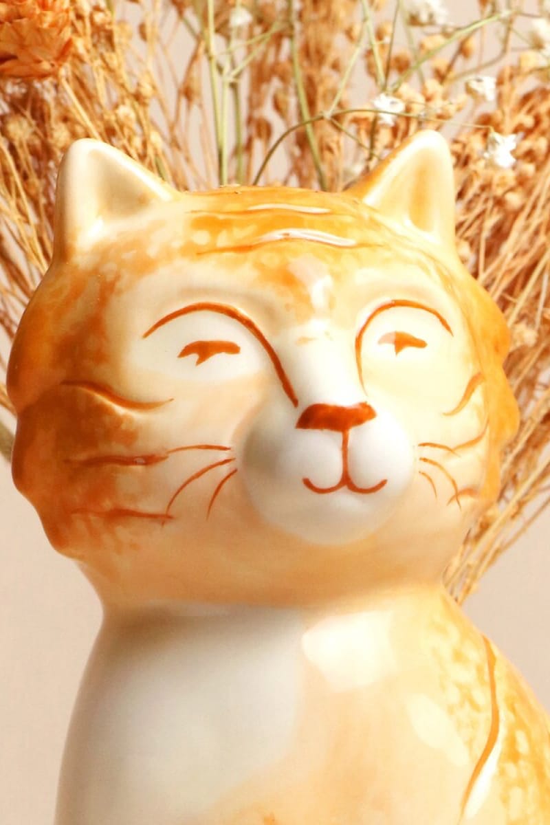 Tigger the Orange Cat Vase - Vase