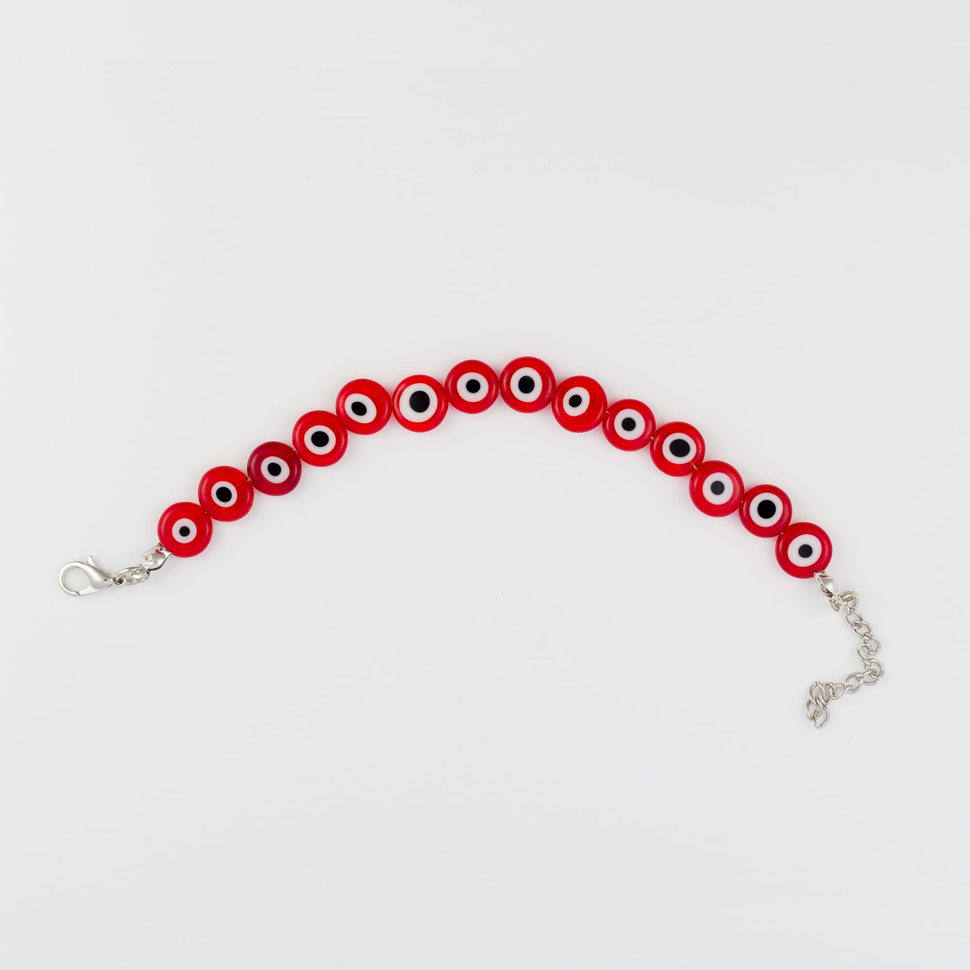 14 Evil Eyes Bracelet - Red - Bracelet