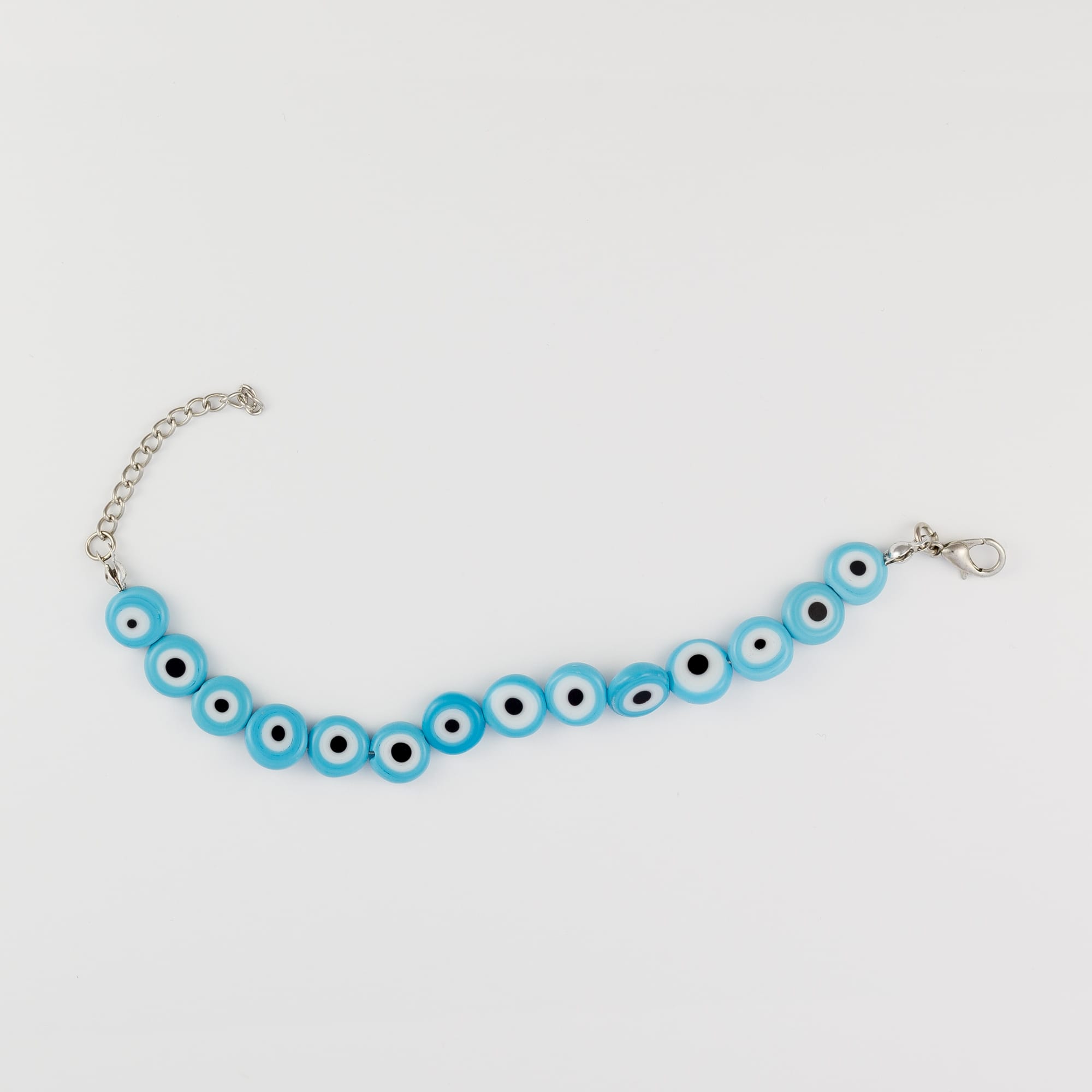 14 Evil Eyes Bracelet - Light Blue - Bracelet