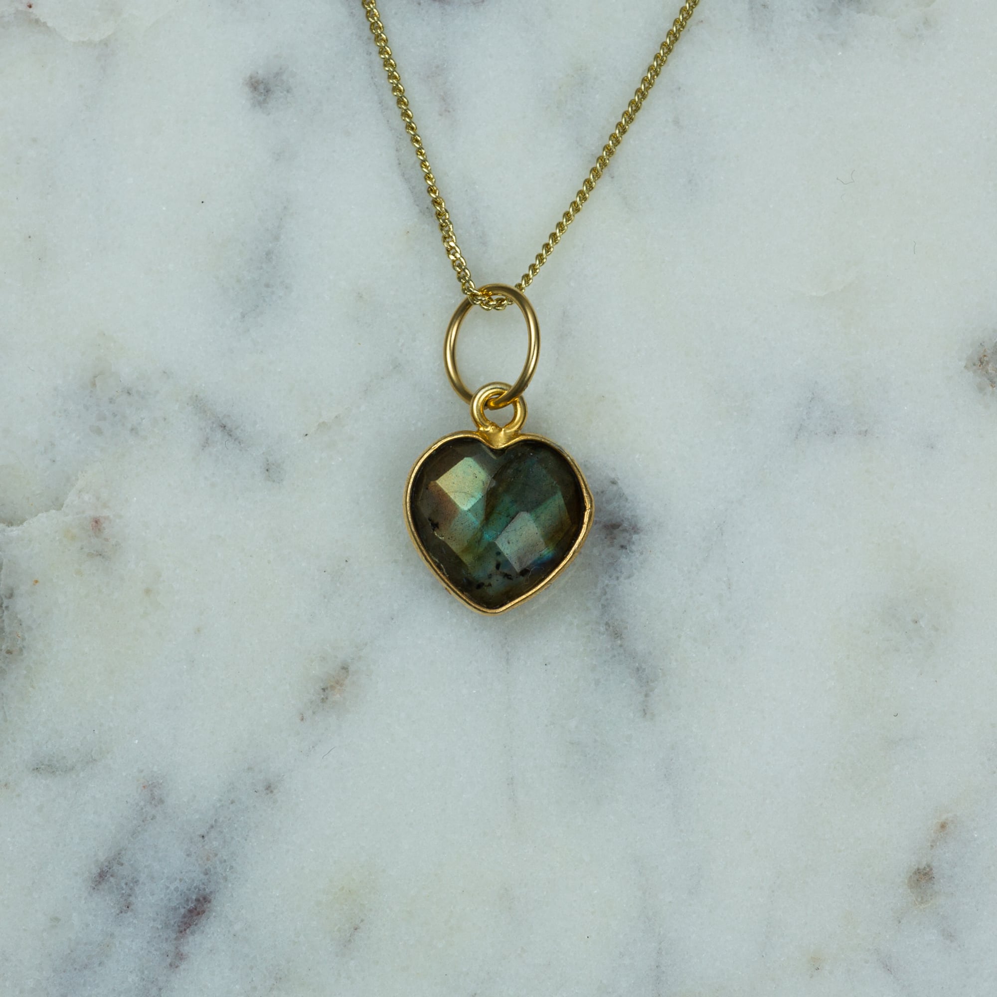 24k Gold Plated Heart Necklace - Necklaces