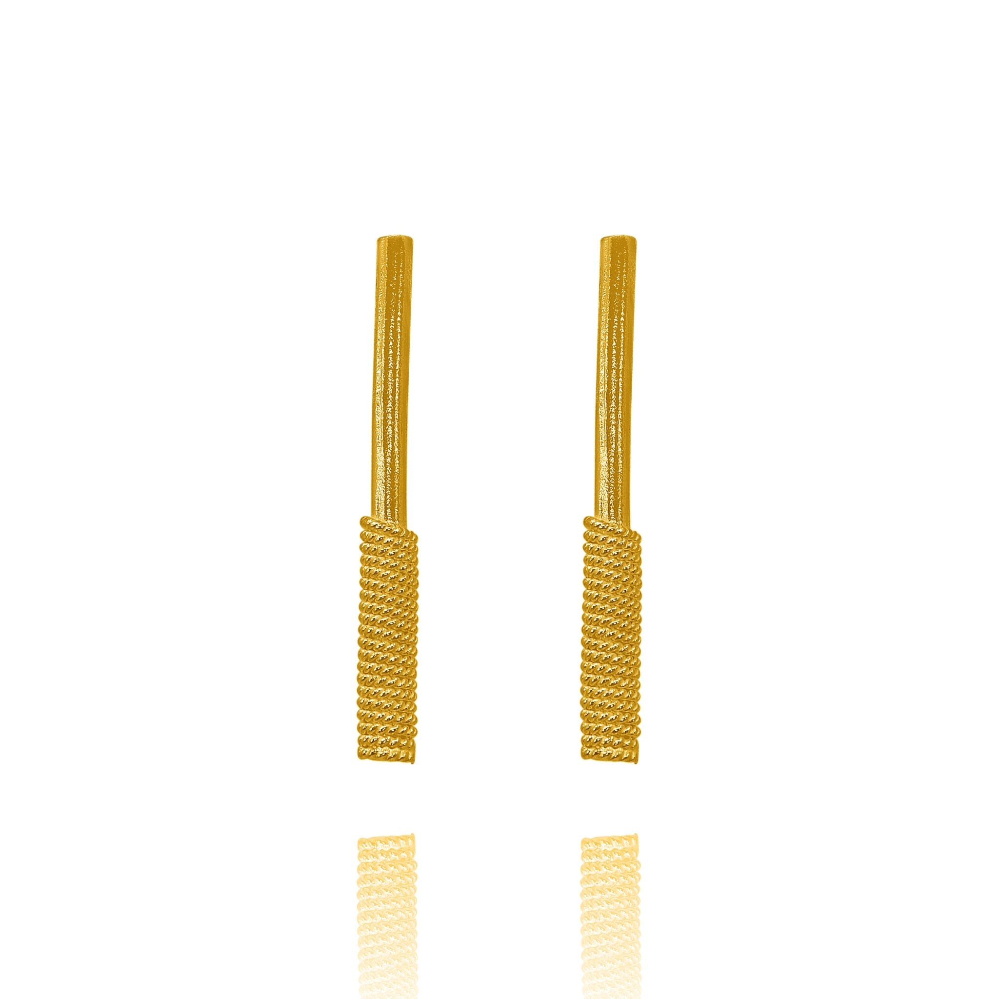Adair 18k Gold Plated Filigree Stud Earrings - Earrings