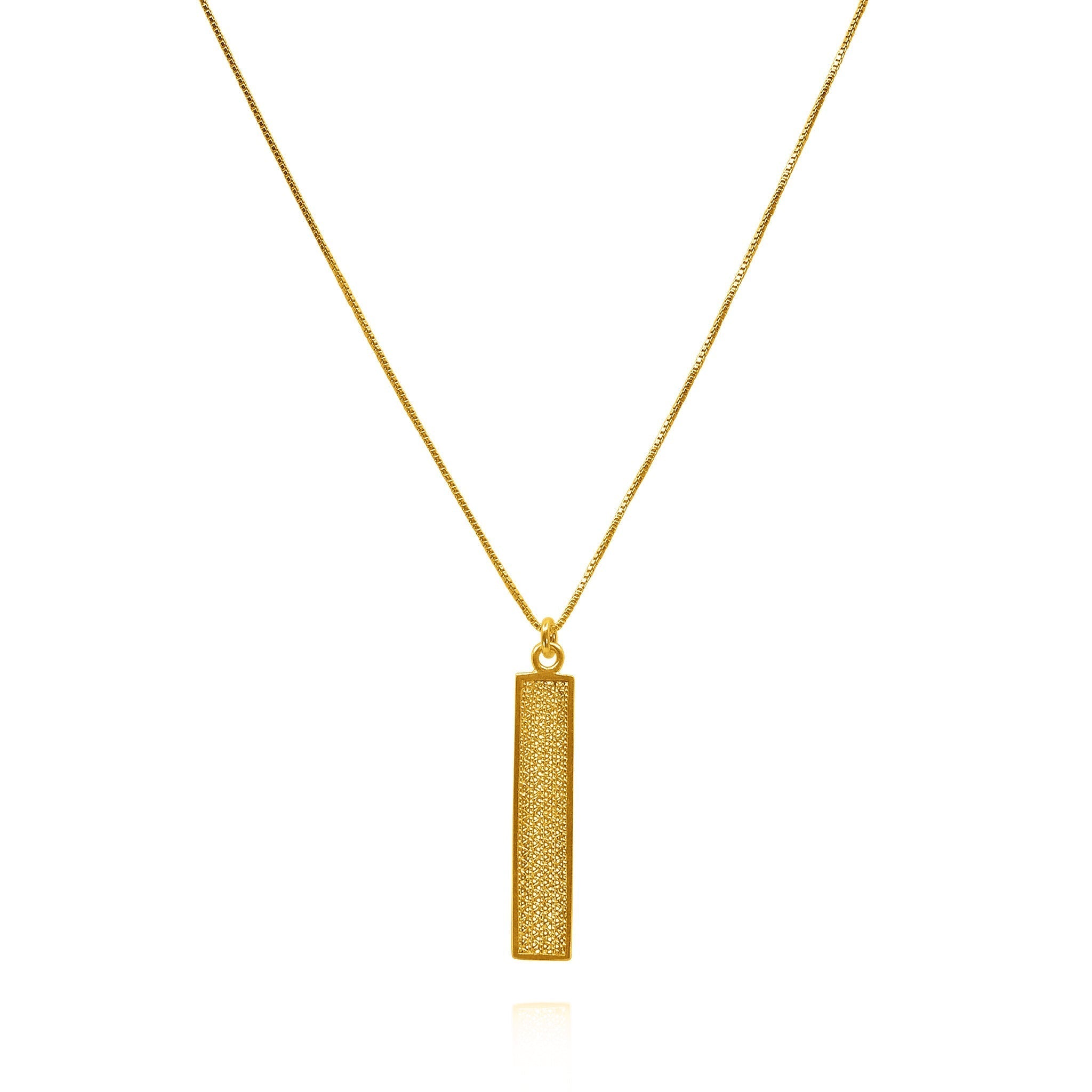 Basil 18k Gold Vermeil Plated Filigree Pendant Necklace - 16" - Necklaces