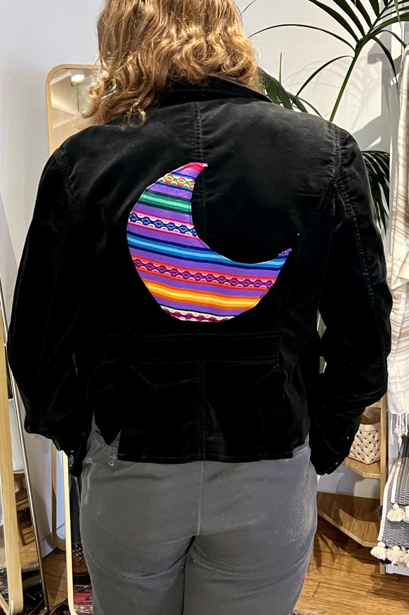 Black Suede Moon Designer Jacket - Coats & Jackets