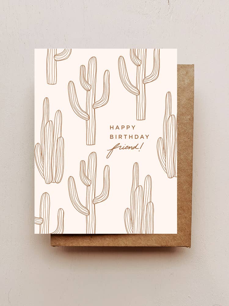 Cactus Birthday Card - Greeting & Note Cards