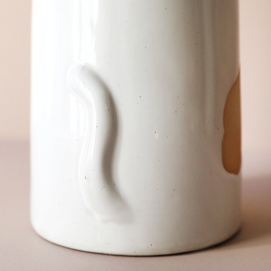 Ceramic Cat Vase with Spots - Vases