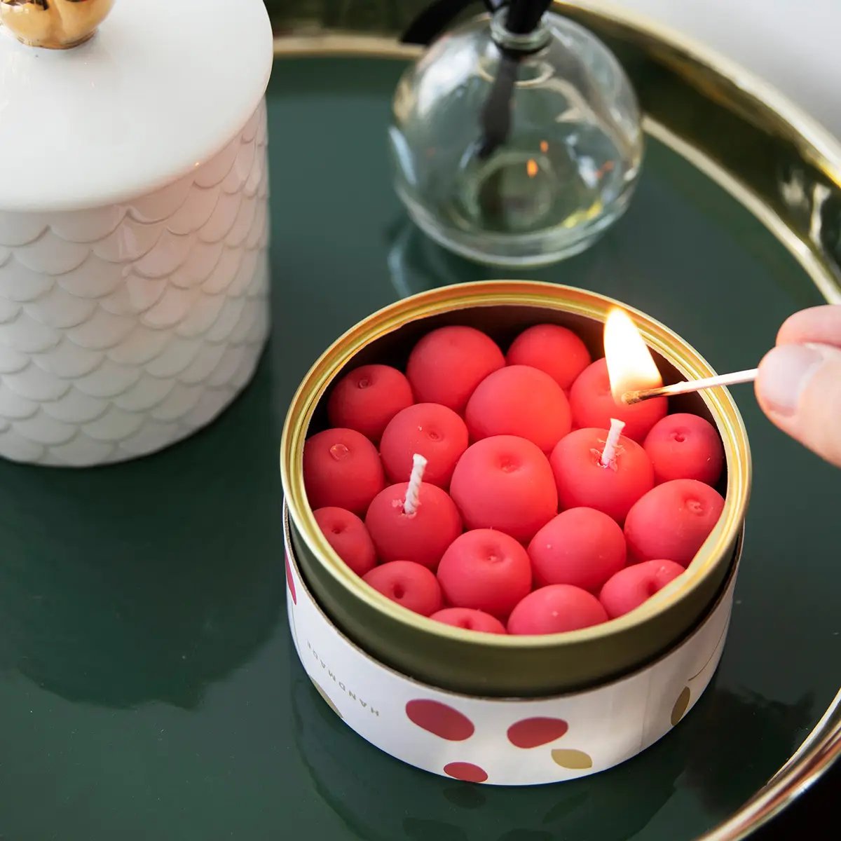 Cherry Tin Candle - Candle