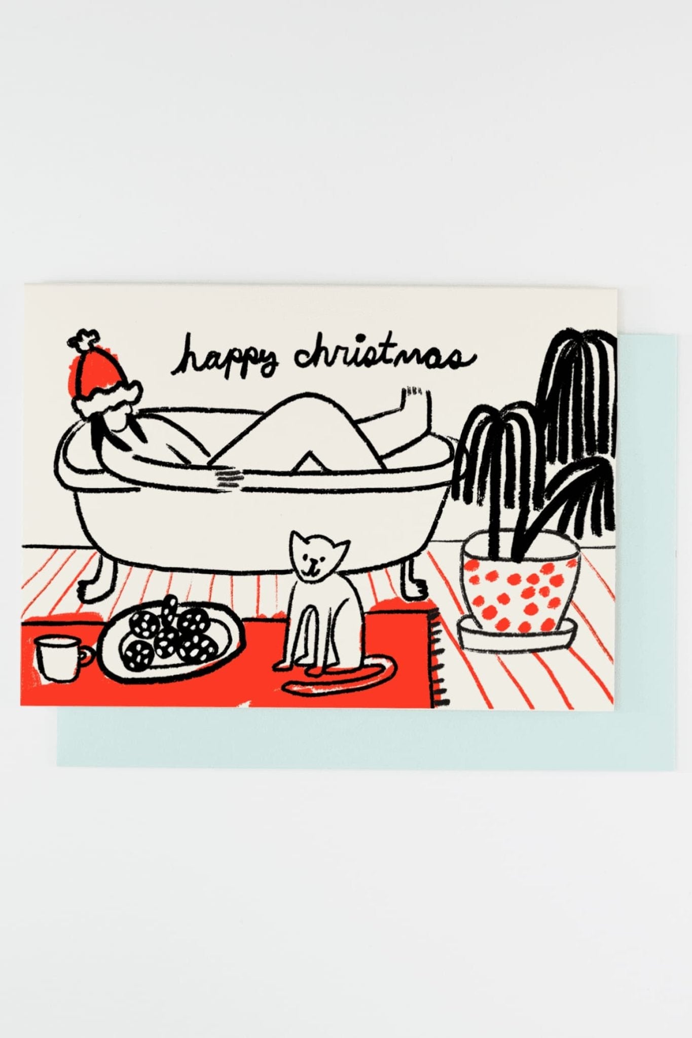 Christmas Bath Christmas Card - Greeting & Note Cards