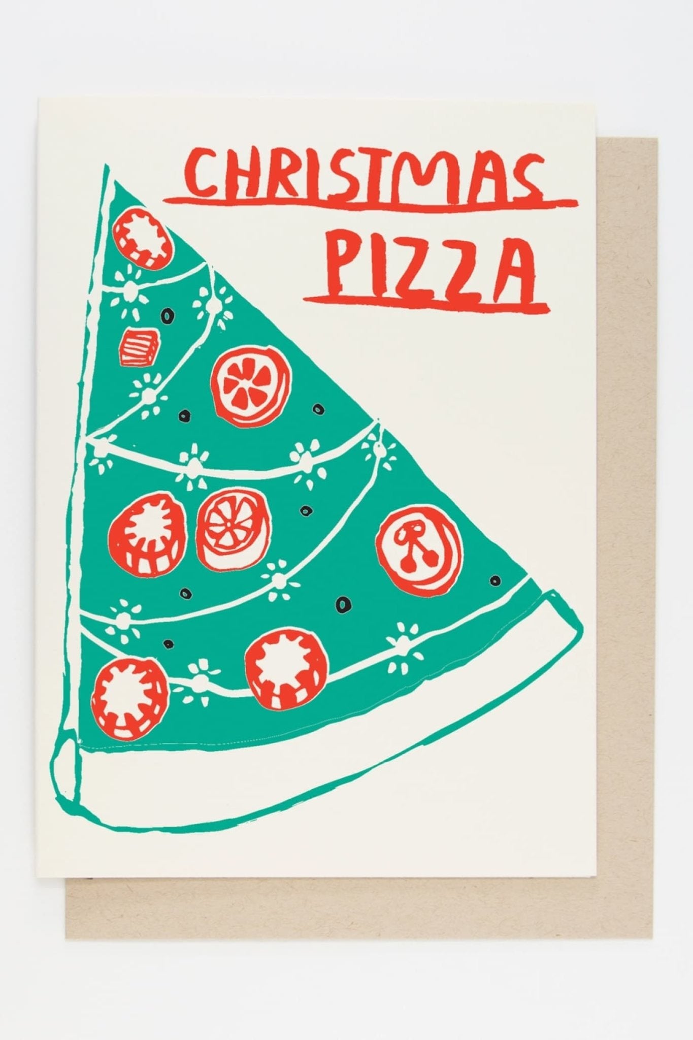 Christmas Pizza Greeting Card - Greeting & Note Cards