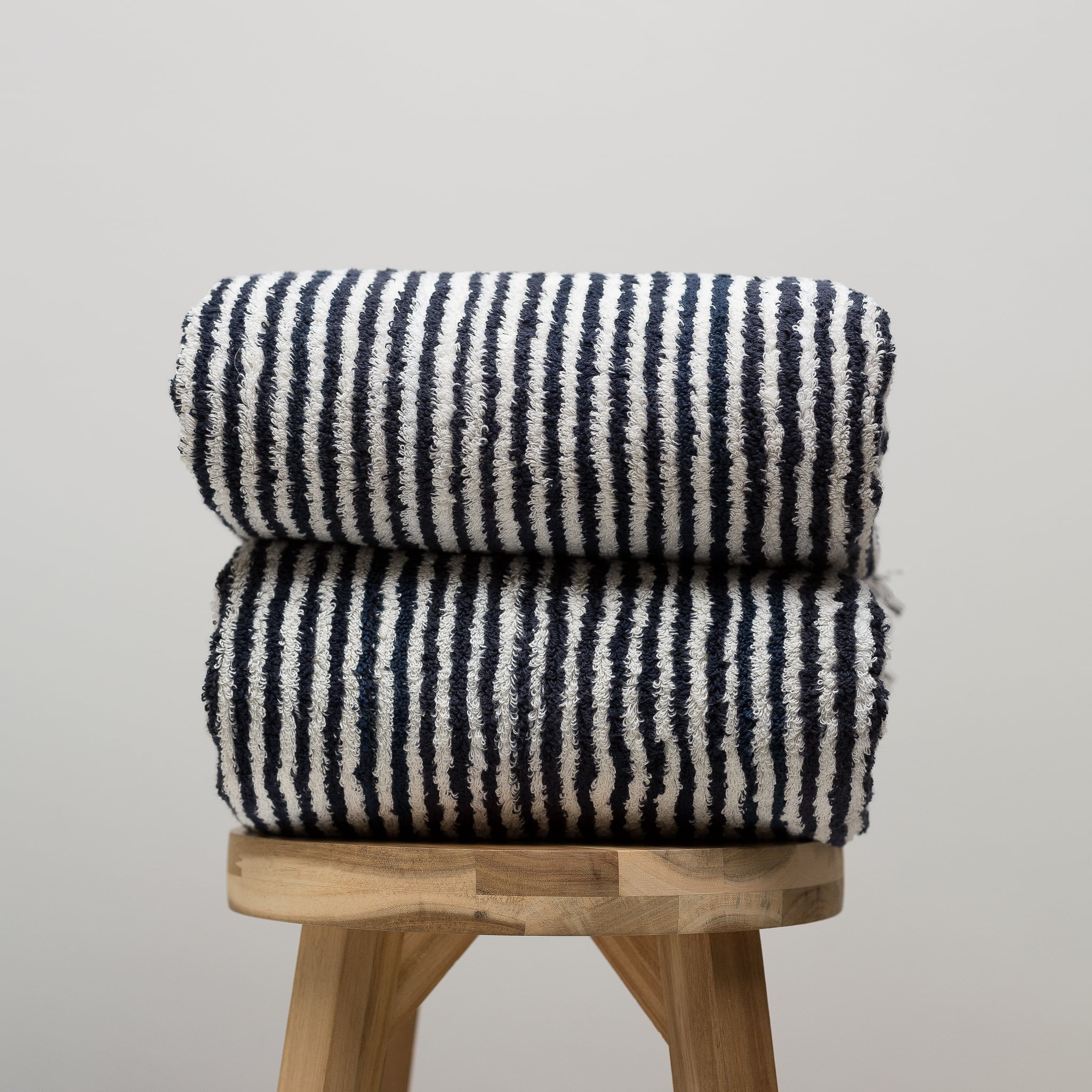 Clio Terry Towel - Navy Blue - Terry Towel