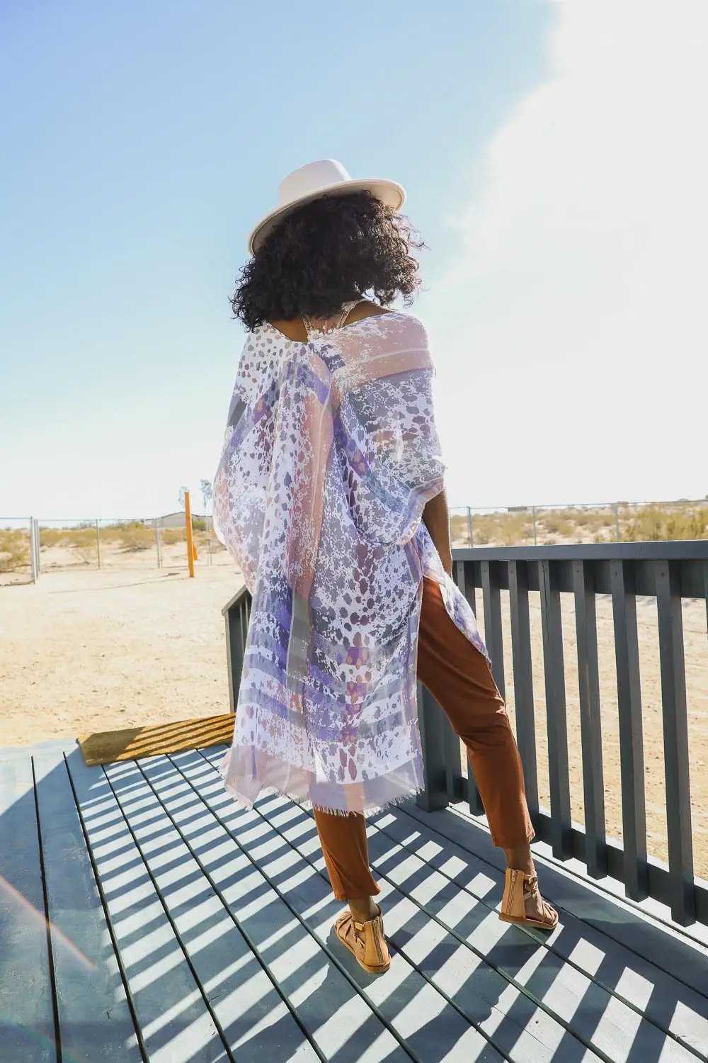 Colorful Splatter Kimono - Lavender - Casual Kimonos