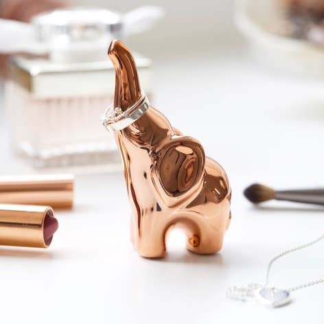 Copper Elephant Ring Holder - Ring Holder