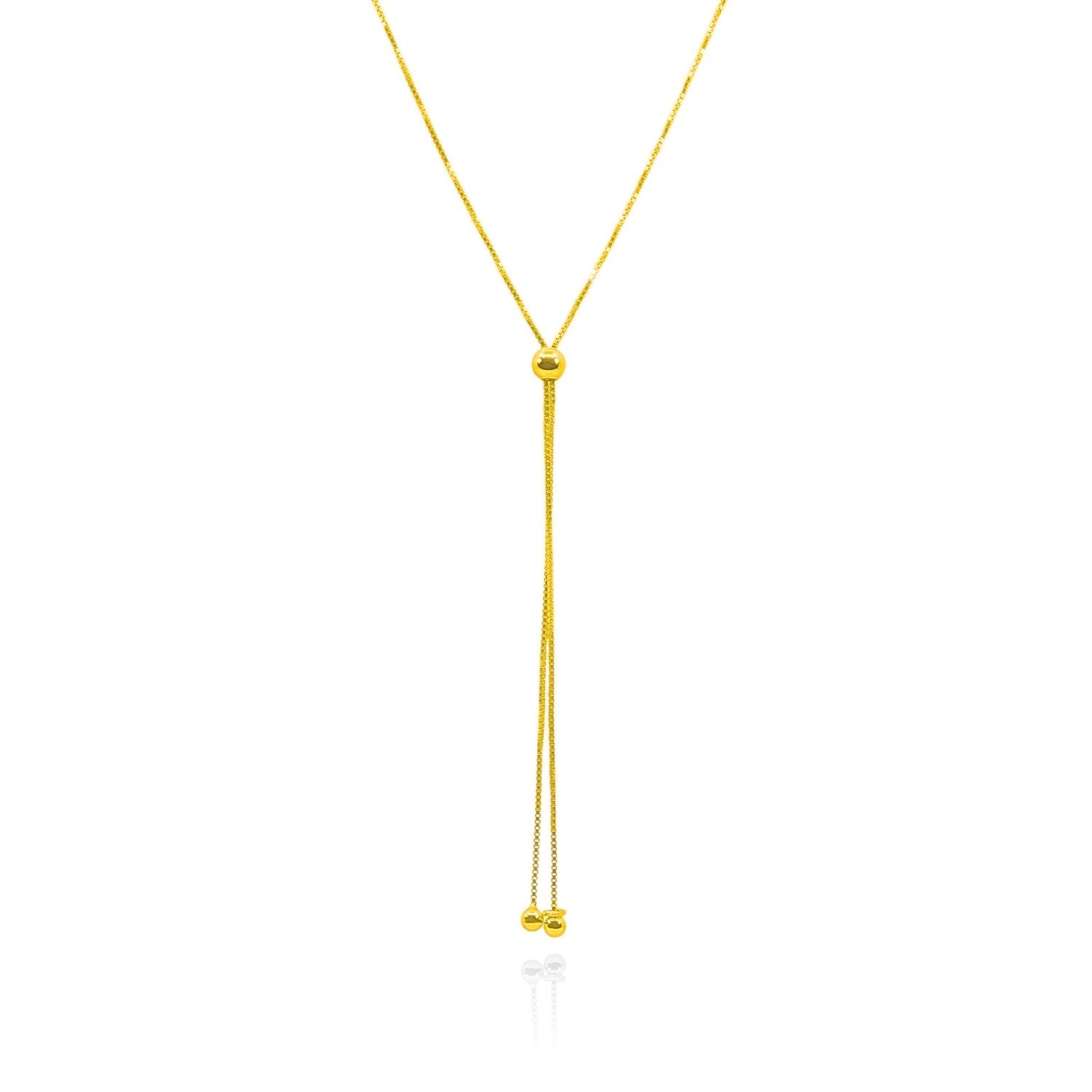 Courtney 18k Gold Vermeil Plated Filigree Adjustable Pendant Necklace - Necklaces