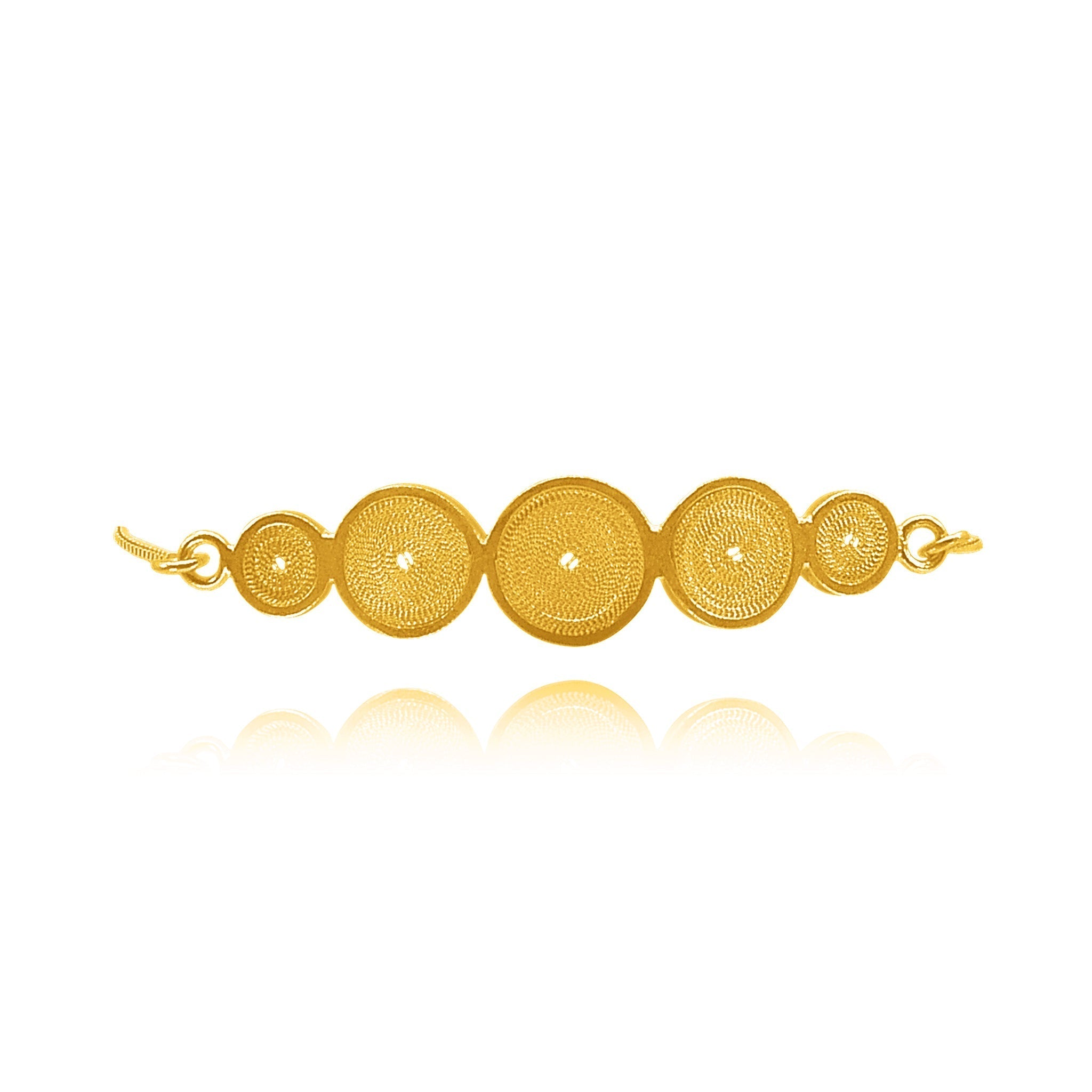 Dakota 18k Gold Vermeil Plated Adjustable Filigree Bracelet - Bracelet