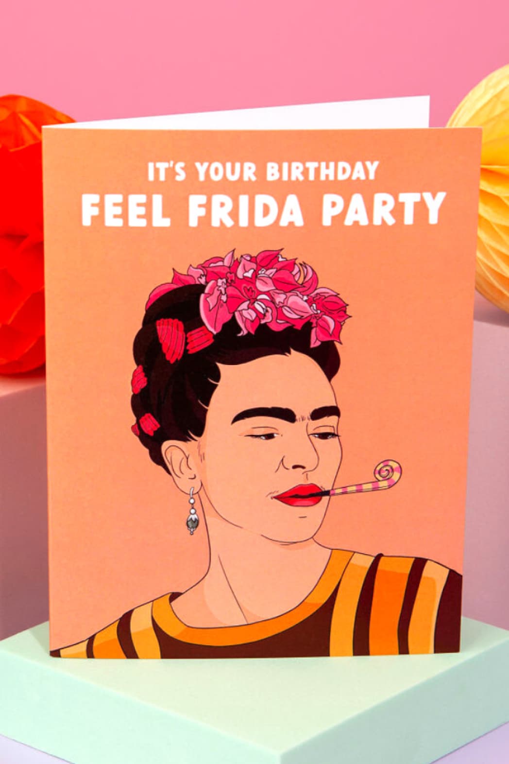 "Feel Frida Party" Birthday Card - Greeting & Note Cards