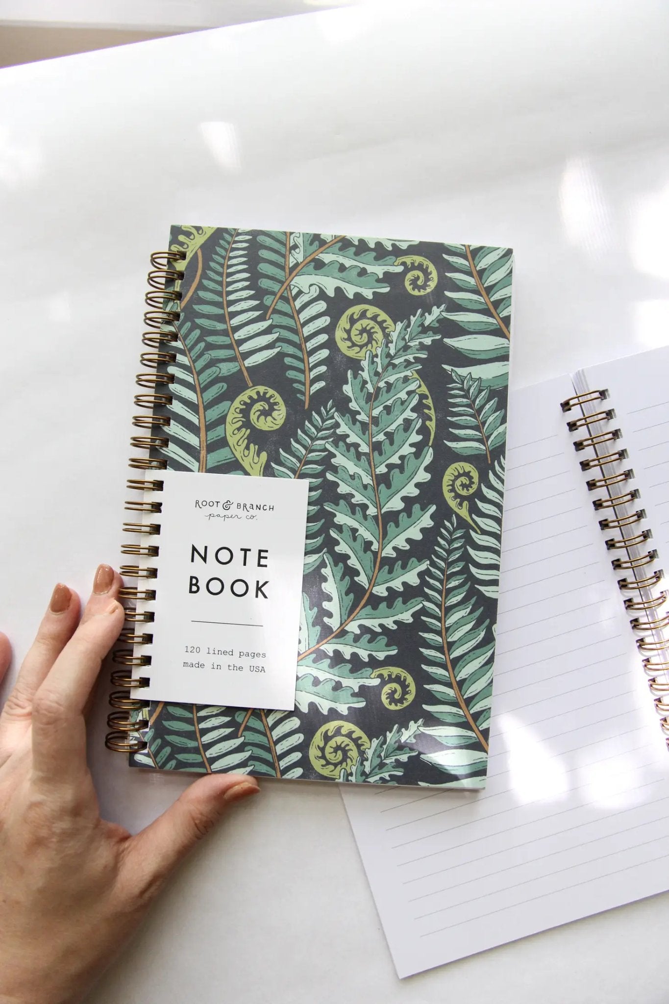 Forest Fern Spiral Bound Notebook - Notebooks & Notepads
