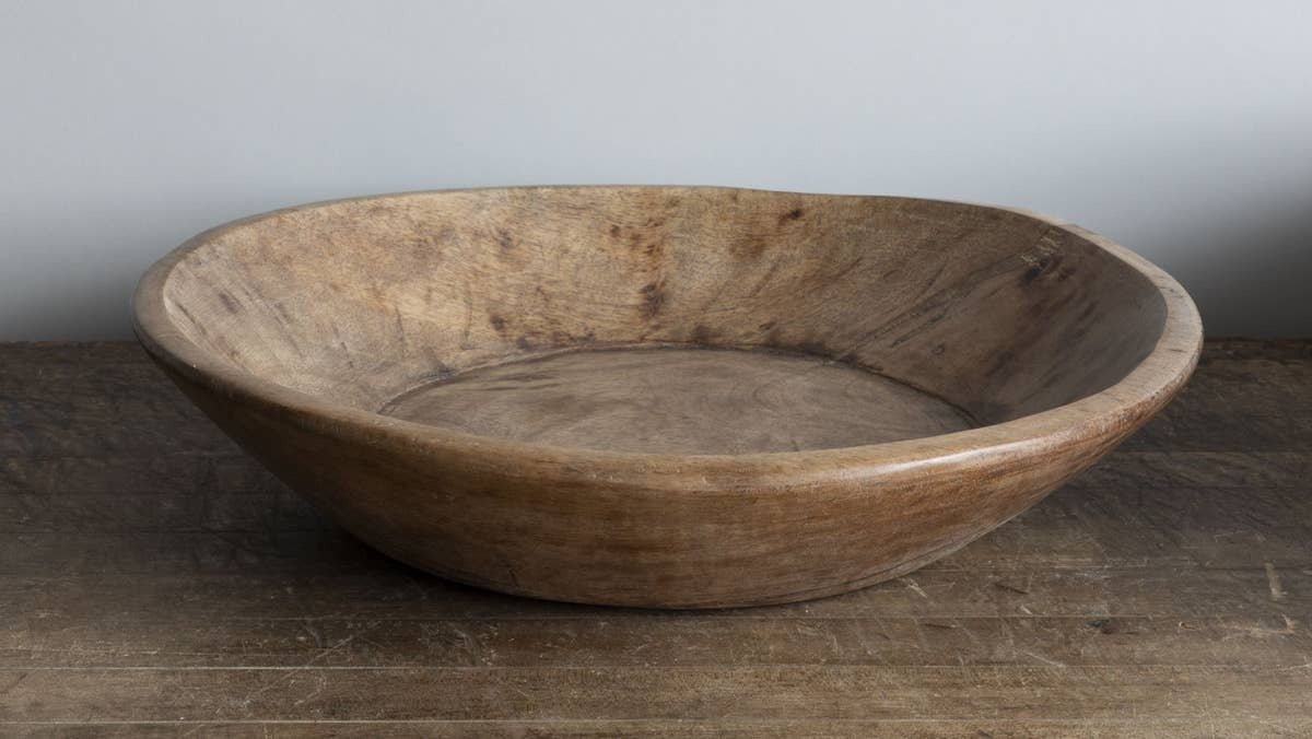 Found Dough Bowl Natural Medium - Decorative Bowls