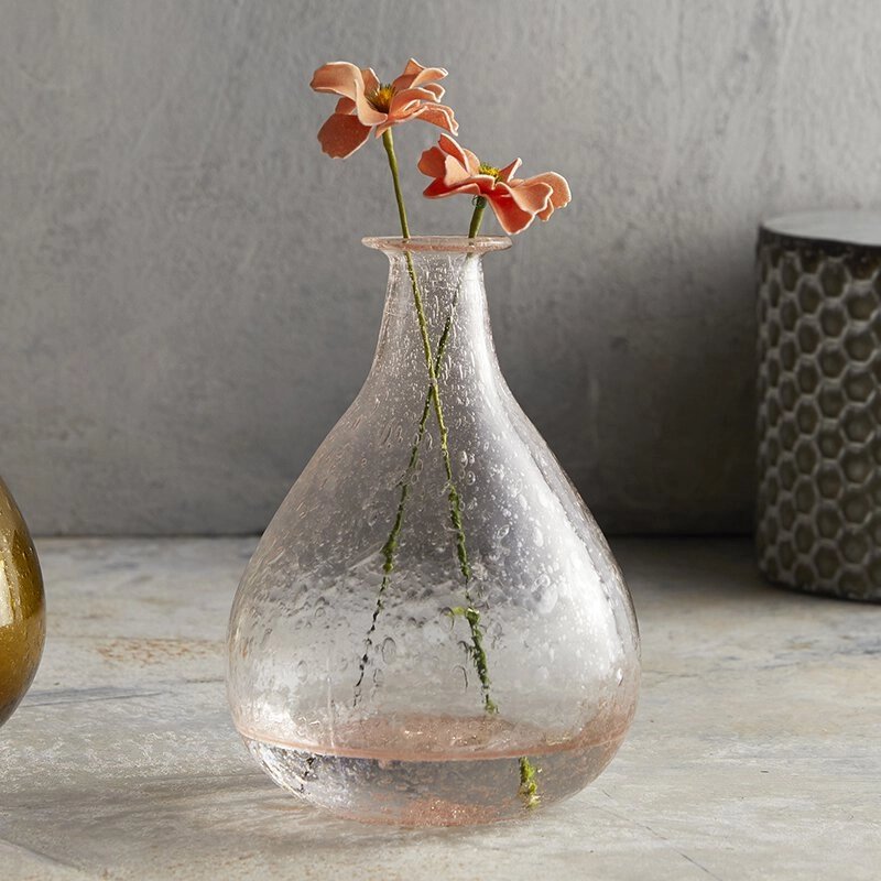 Glass Vase - Amber - Vases