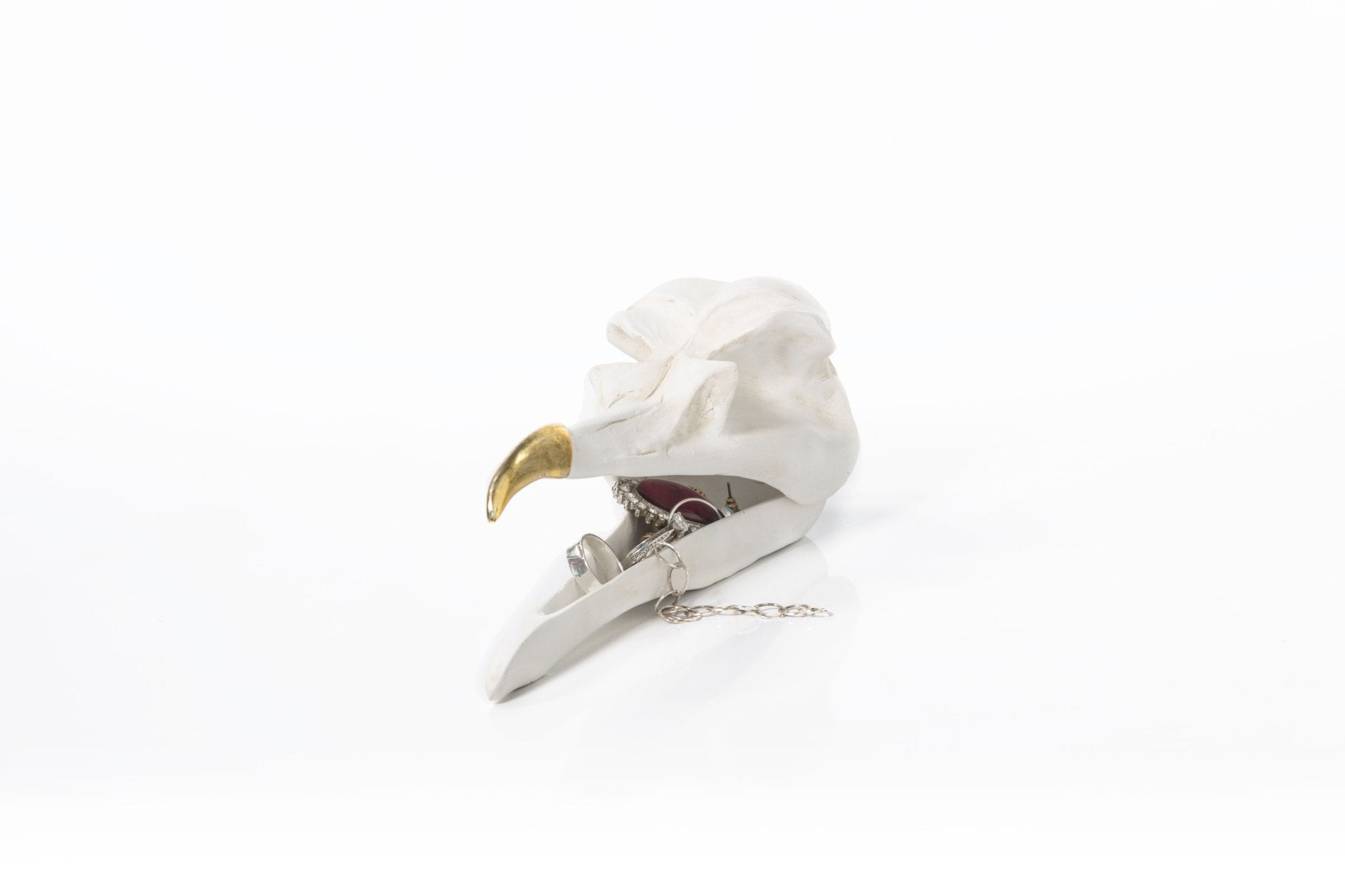 Gothic Bird Skull Jewelry Holder - Jewelry Holder