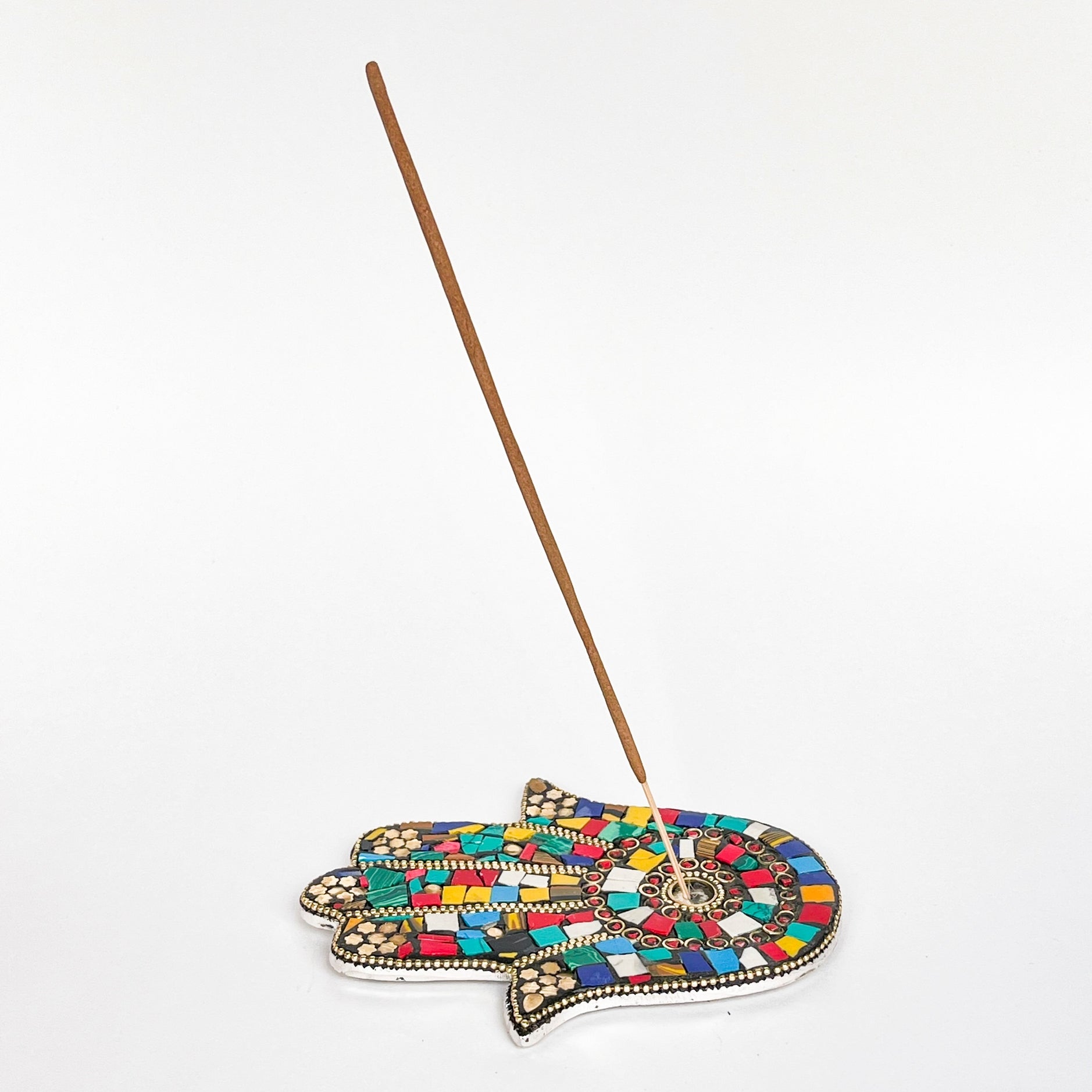 Hamsa Hand Incense Holder (Multicolor) - Incense Holders