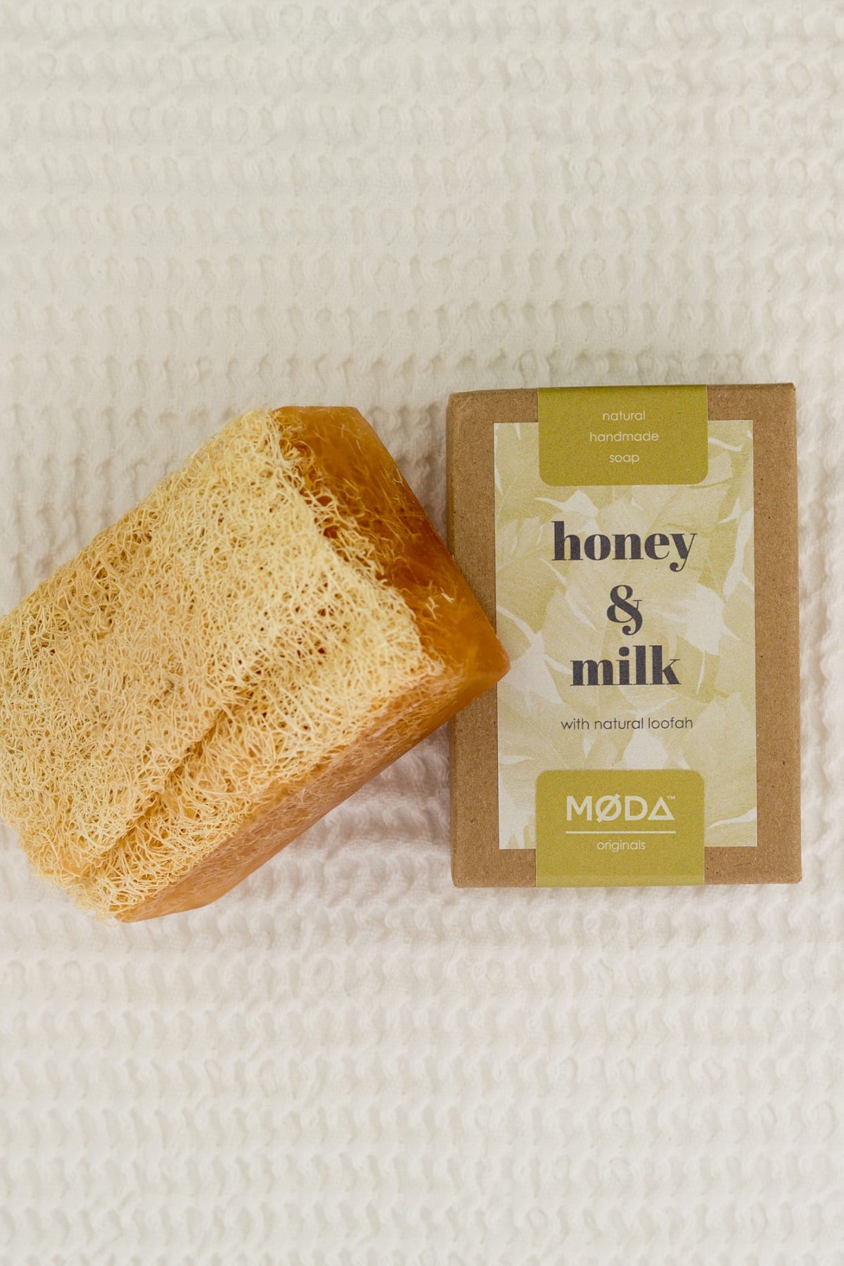 Honey and Milk Soap with Natural Loofah - Bar Soap