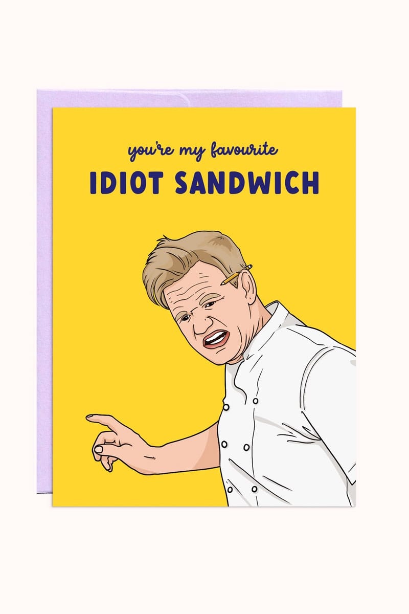 "Idiot Sandwich" Encouragement Card - Greeting & Note Cards
