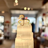Seahorse Ring with Gemstones