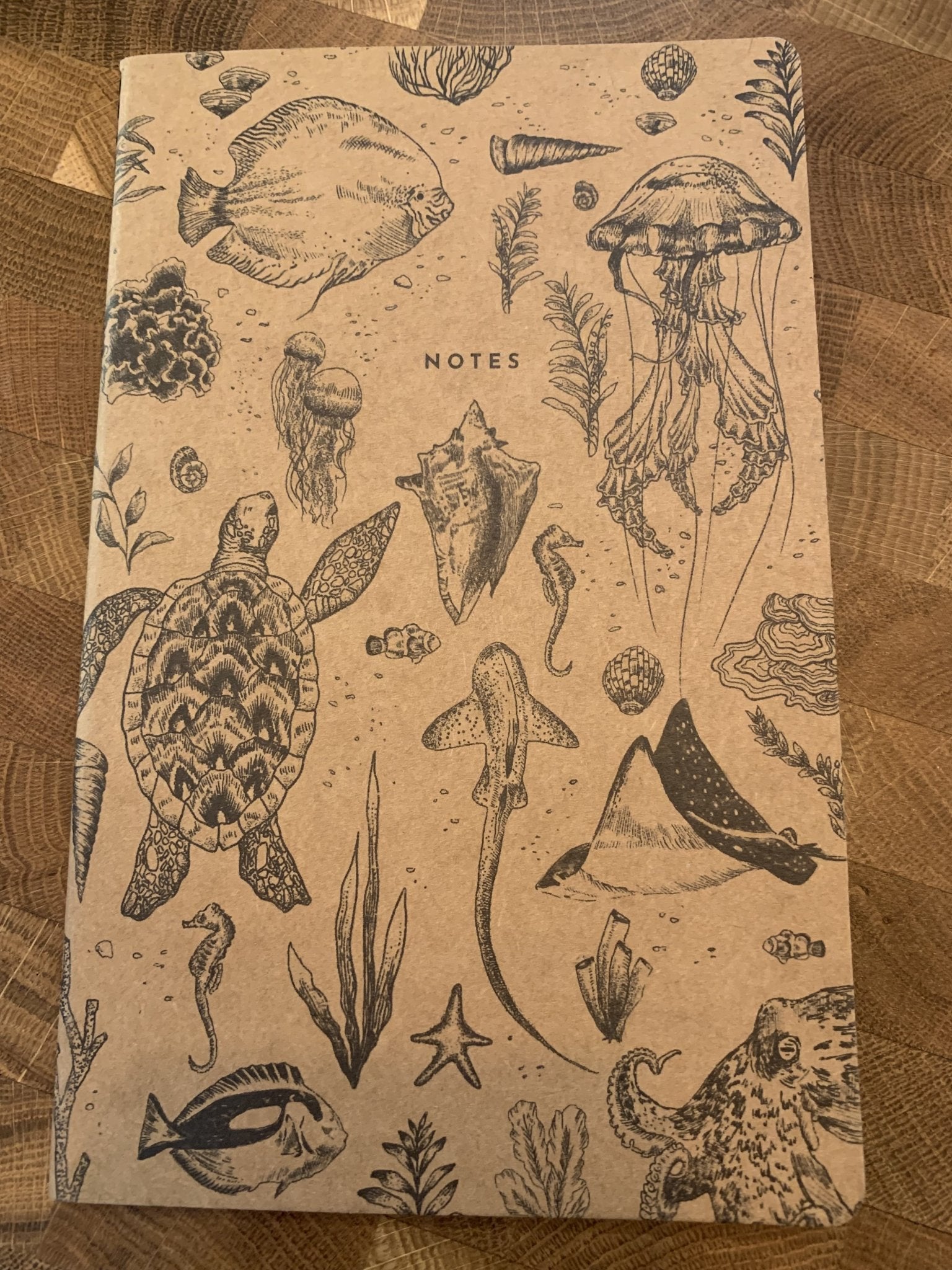 Kraft Paper Notebook - Aquatic - Notebooks & Notepads