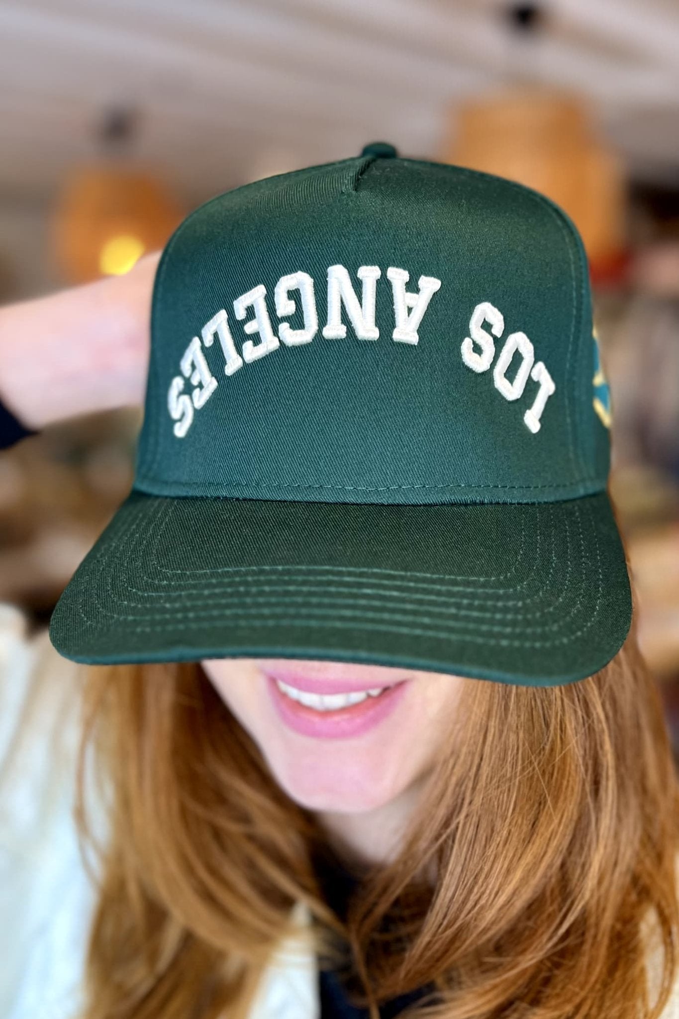 Los Angeles Rebel Baseball Cap (Green) - Hat