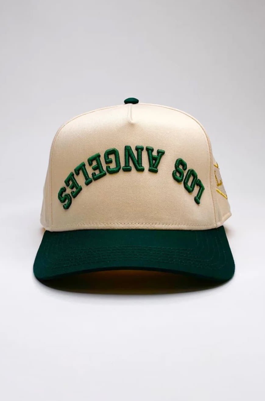 Los Angeles Rebel Baseball Cap (Natural/Green) - Hat