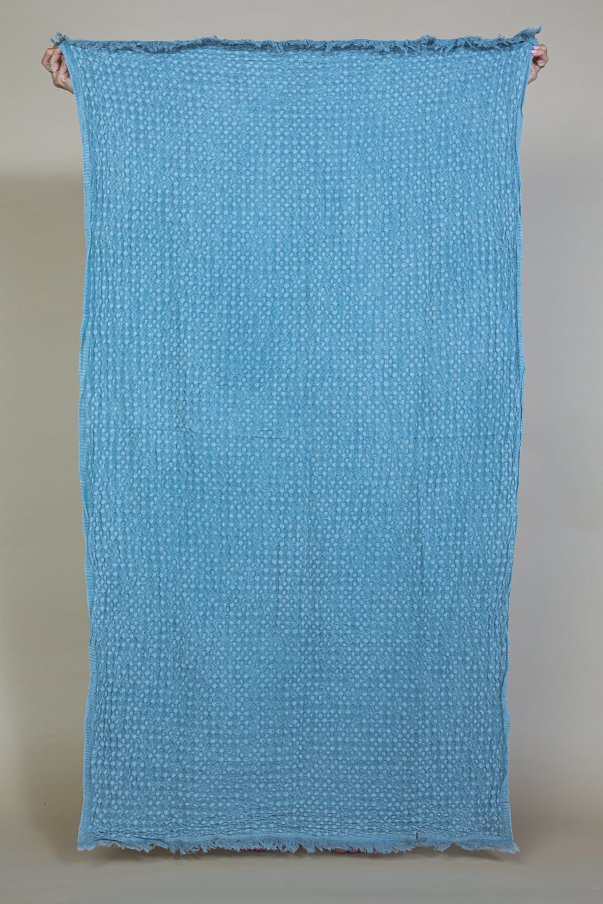 Maia Waffle Towel - Blue - Waffle Towel