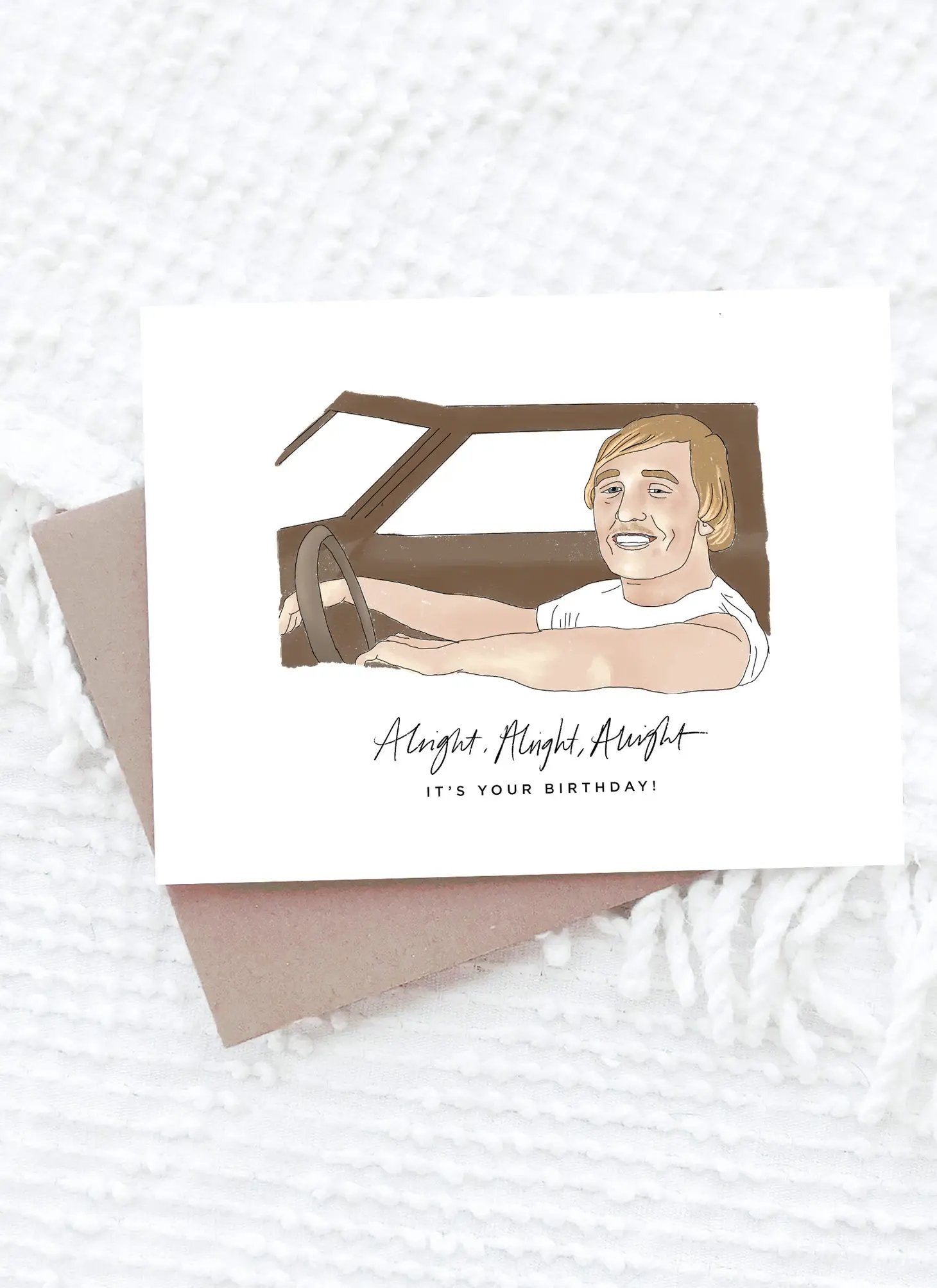 Matthew Mcconaughey Card - Greeting & Note Cards