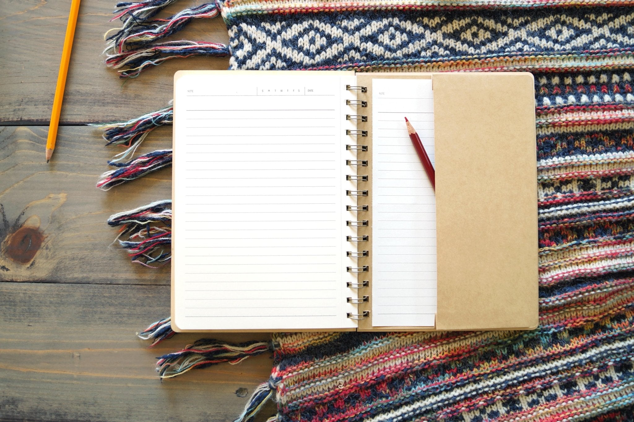Mountain Sunrise Wood Spiral Notebook - Notebooks & Notepads
