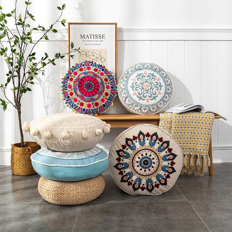 Multicolor Meditation Cushion - Pillows