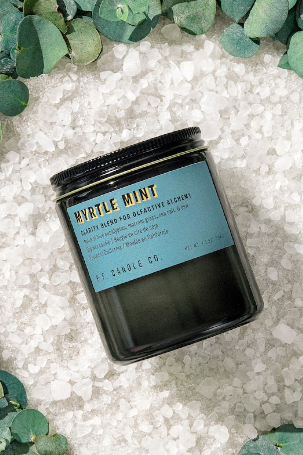 Myrtle Mint Soy Candle (Clarity & Focus) - Candle