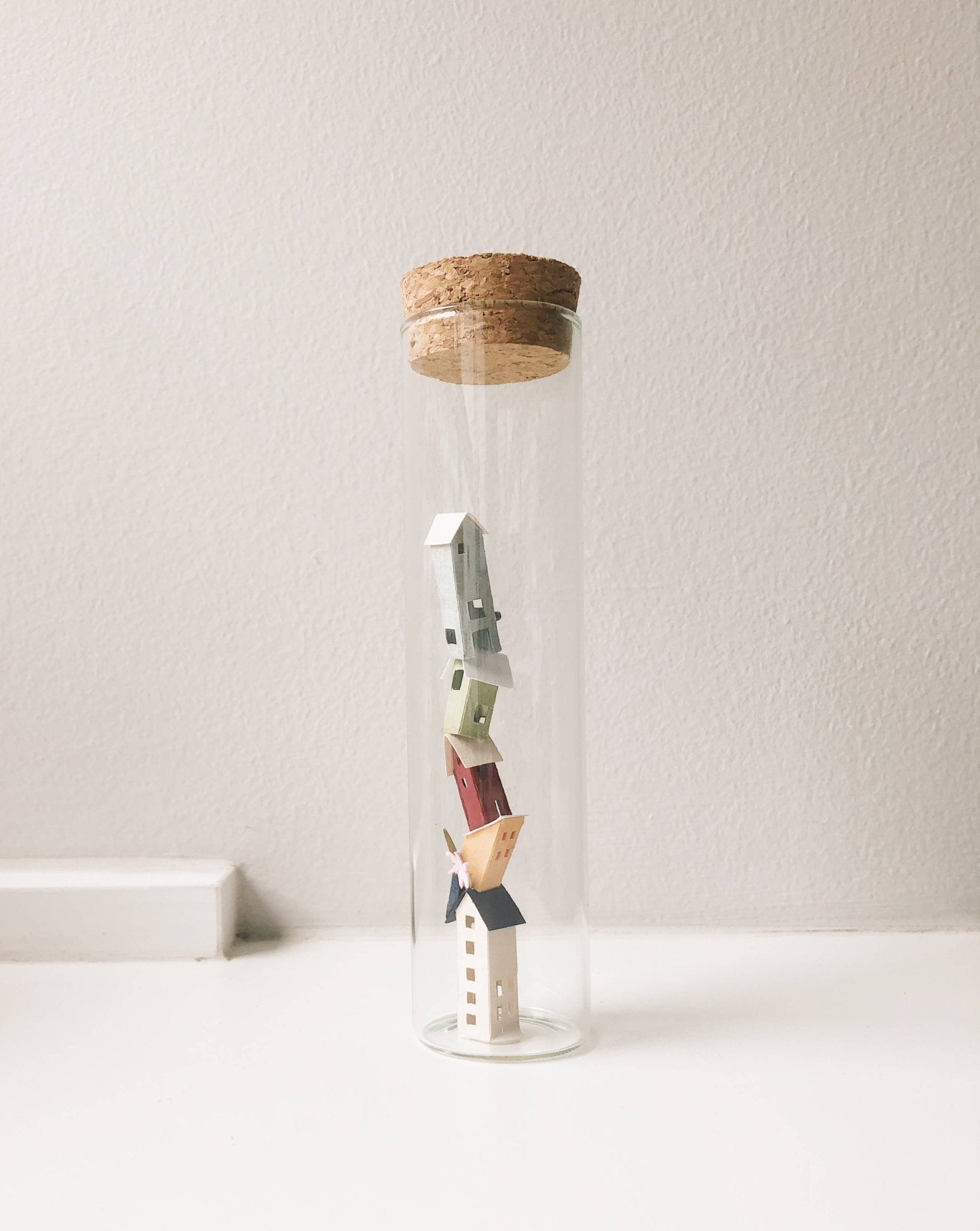 Paper House Jar (Tall) - Figurines