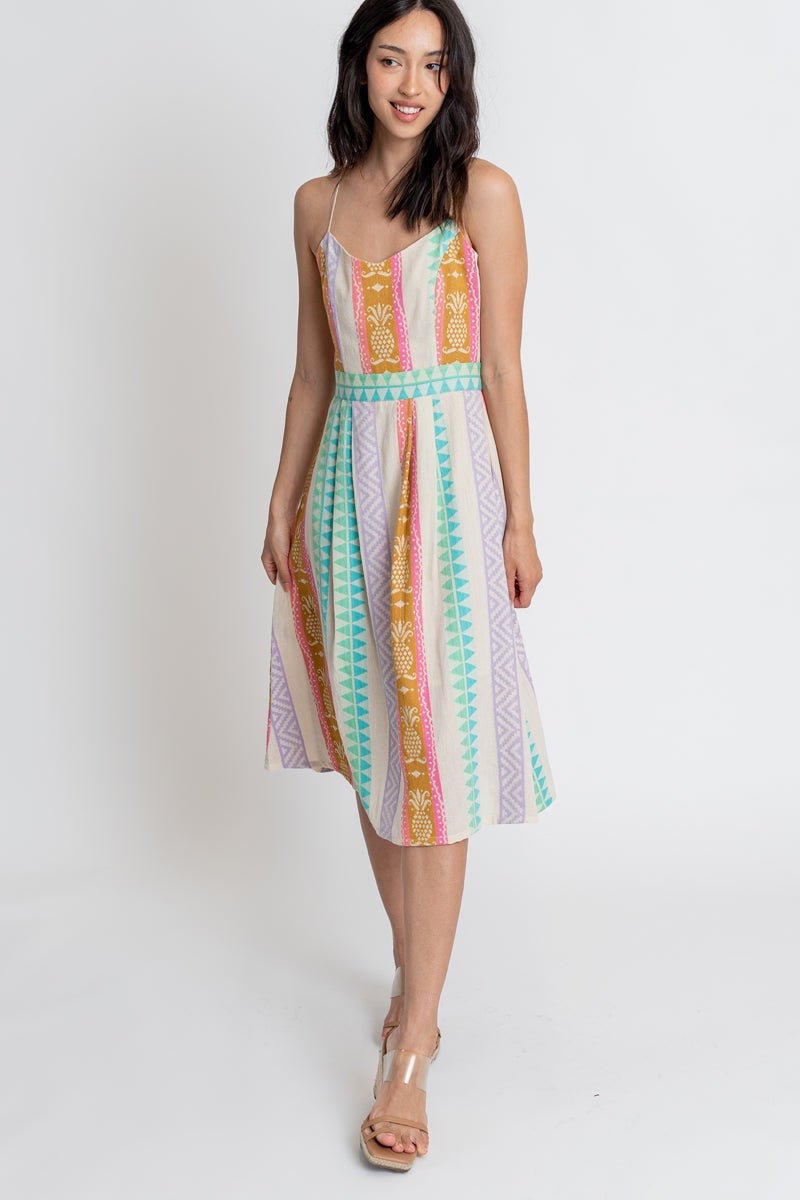 Pineapple Midi Dress - Small - Dresses