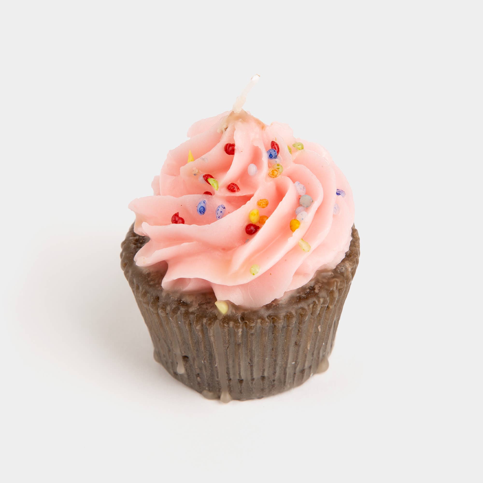 Pink Cupcake Candle with Sprinkles - Candle