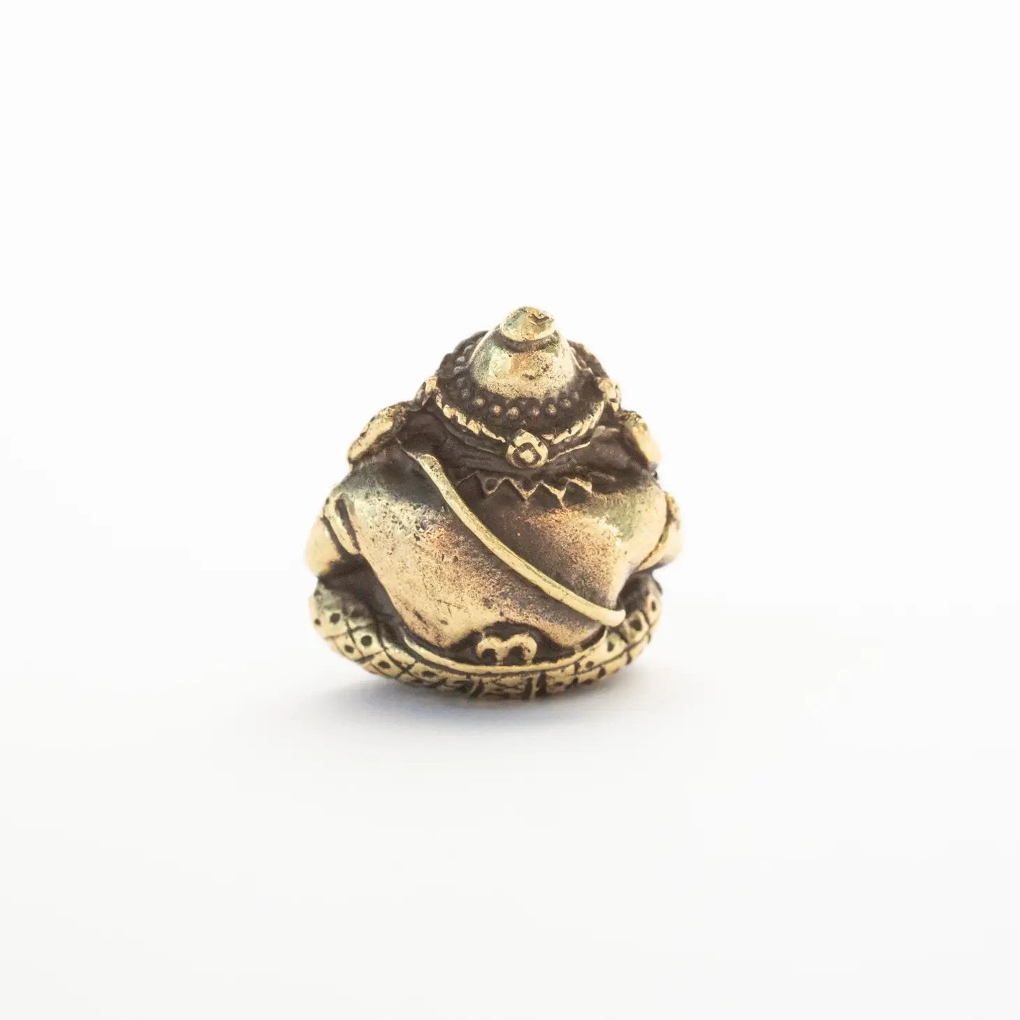 Pocket Ganesh Brass Statuette - Talisman