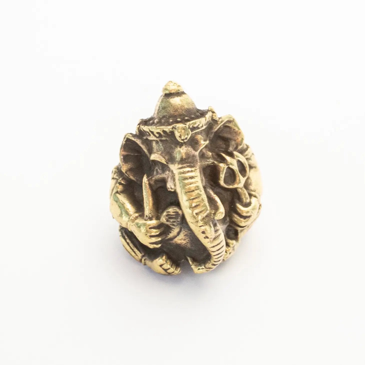 Pocket Ganesh Brass Statuette - Talisman