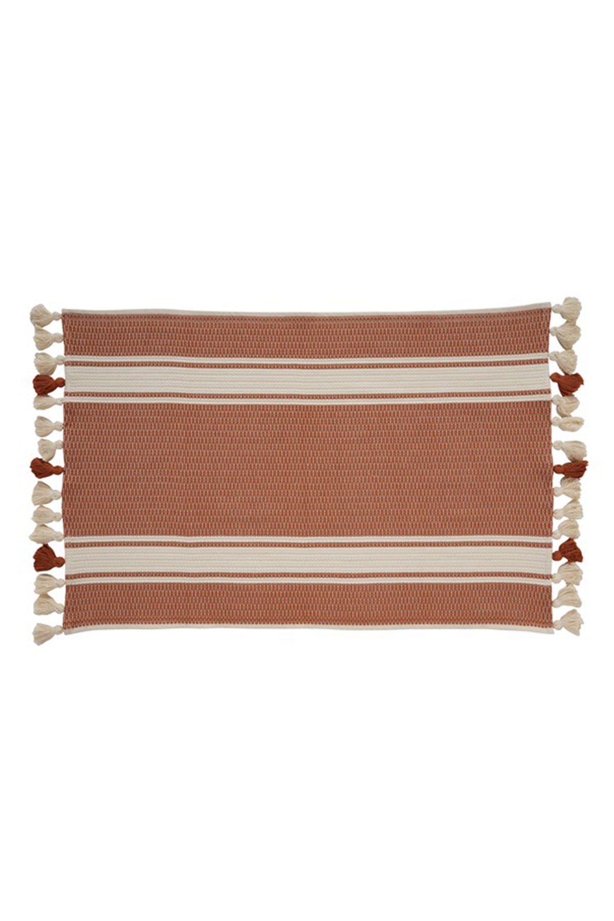 Pom-Pom Tuana Bath Mat - Tobacco - Bath Mats & Rugs