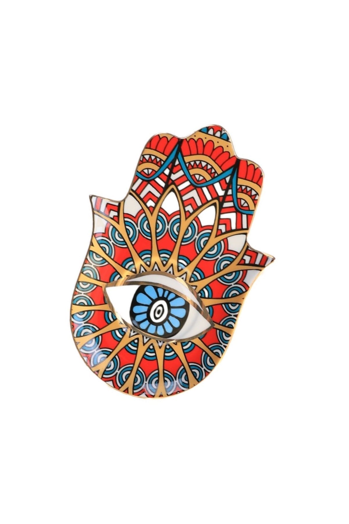 Red Hamsa Trinket Dish - Jewelry Holder