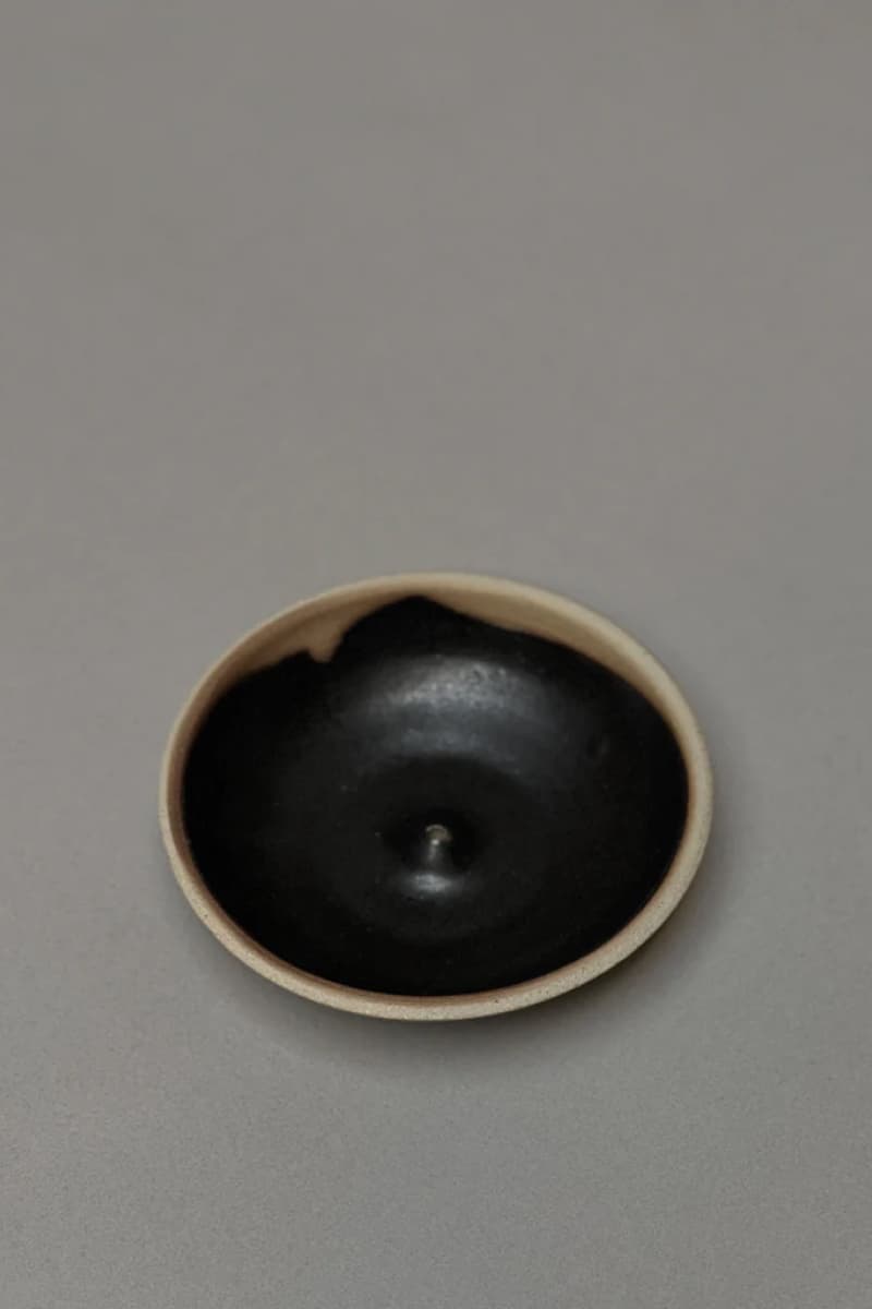 Stoneware Incense Holder (Black) - Incense Holders