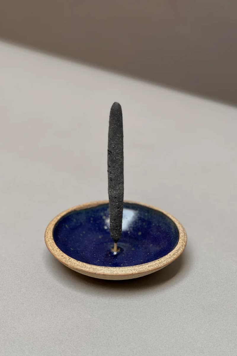 Stoneware Incense Holder (Blue) - Incense Holders